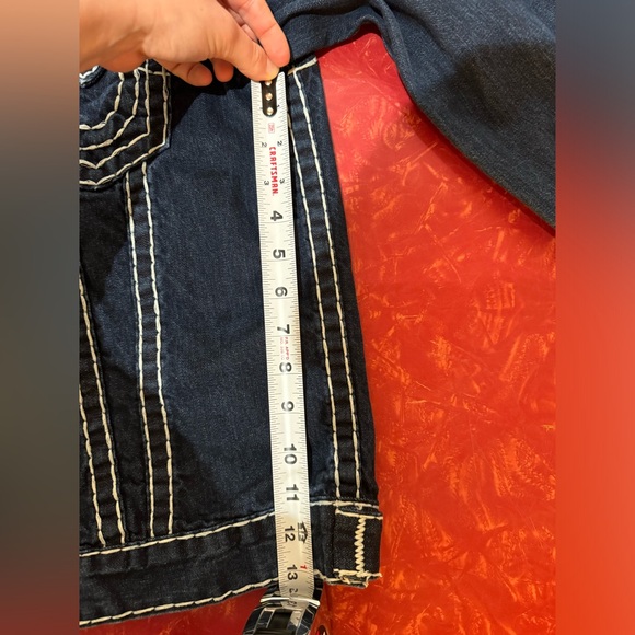 VINTAGE TRUE RELIGION JIMMY SUPER T 1990s Y2K DENIM JACKET💚 - Picture 13 of 16